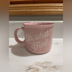 PEPPERMINT & PINE Oh What Fun Holiday Christmas Mug Candy Cane NWOT